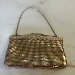 Elegant Gold Mesh Evening Bag